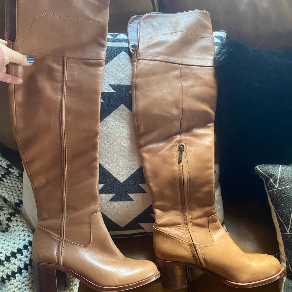 So Cute! LEATHER 🤎 SAM EDELMAN OVER THE KNEE BOOTS